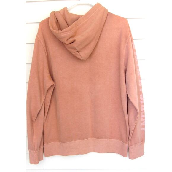 RARE American Eagle Super Soft Pale Orange Hooded Sweatshirt NWT - Picture 2 of 2